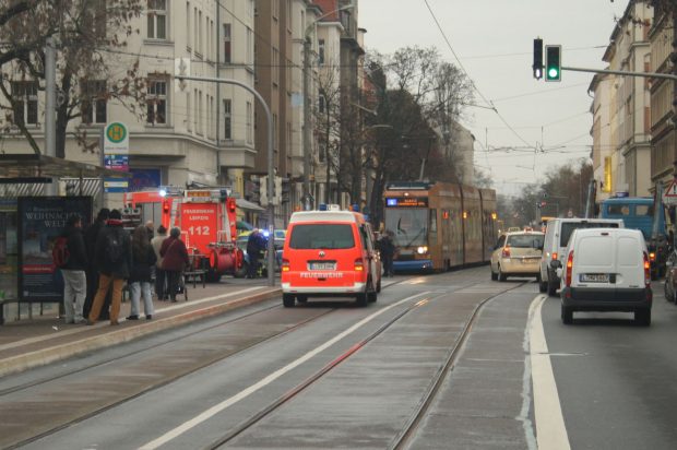 Dieser Abschnitt der Riebeckstraße ist leiderf noch nicht für Radfahrstreifen vorgesehen. Archivfoto: Ralf Julke