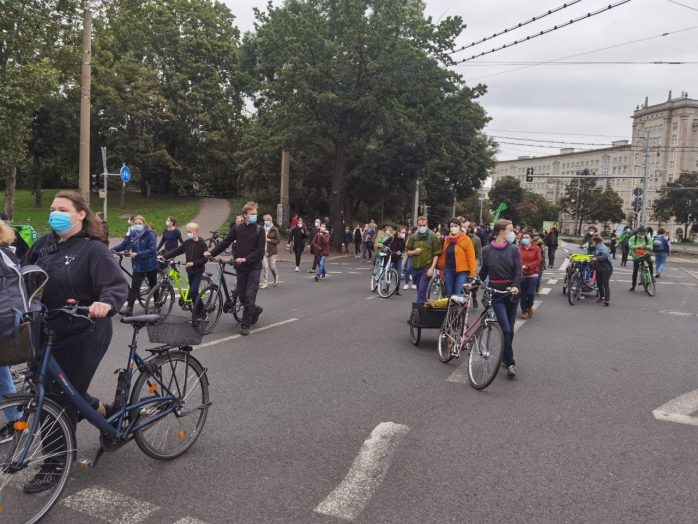 Klimastreik auf dem Innenstadtring am 24. September. Foto: LZ