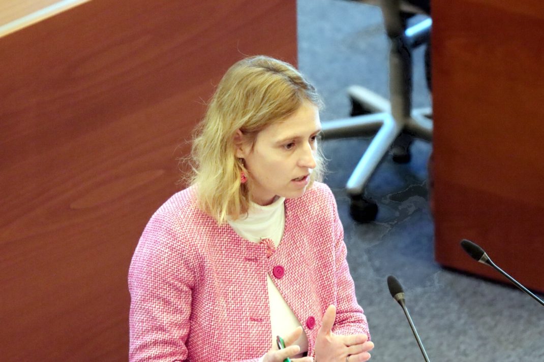 Stadträtin Franziska Riekewald (Linke). Foto: Michel Freitag