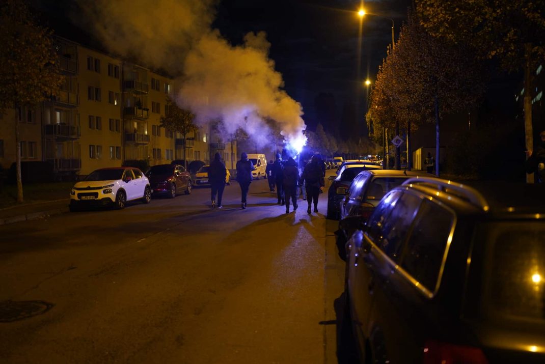Spontandemo in Leipzig. Foto: LZ