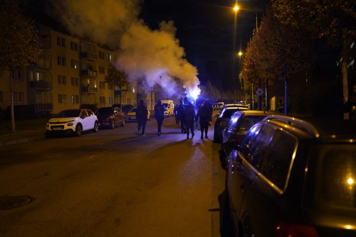 Spontandemo in Leipzig. Foto: LZ