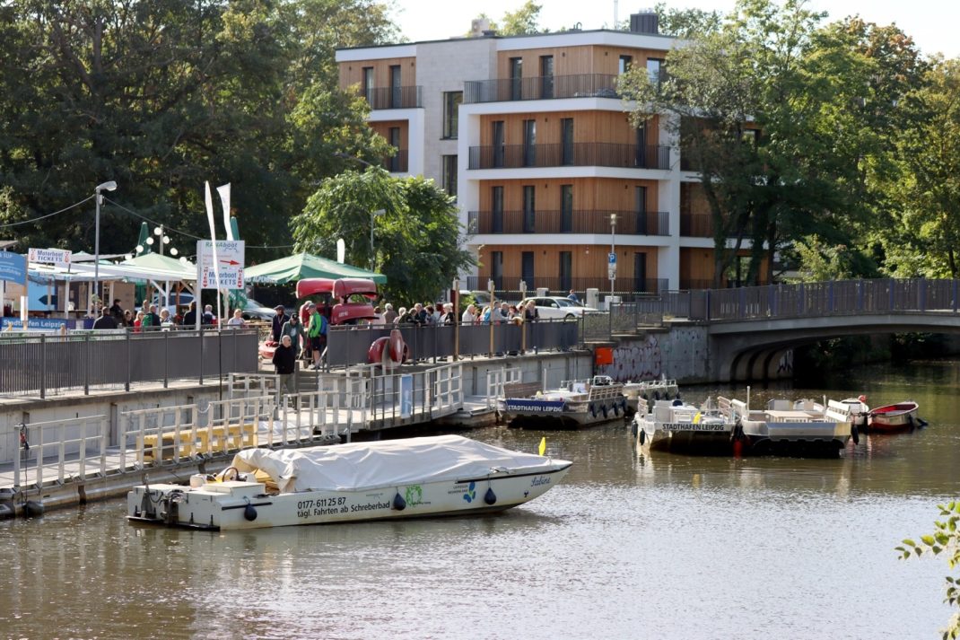 Stadthafen Leipzig im September 2021. Foto: Michael Freitag