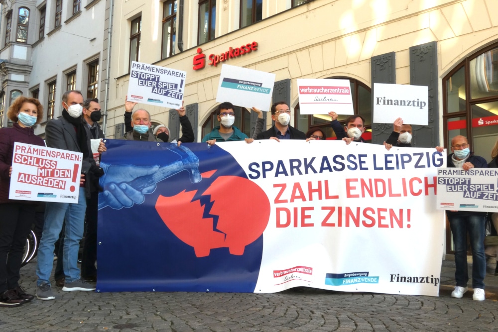 Protestveranstaltung auf der Hainstraße am Freitagvormittag. Foto: Lucas Böhme