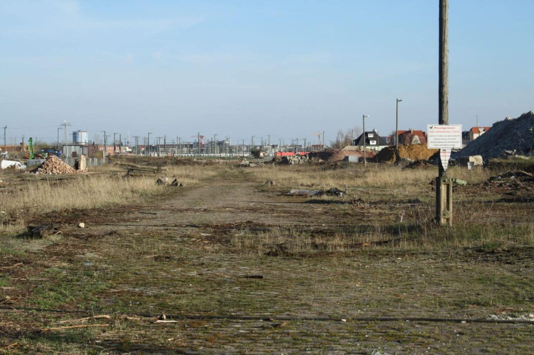 Bauland am ehemaligen Freiladebahnhof Eutritzsch. Foto: Ralf Julke
