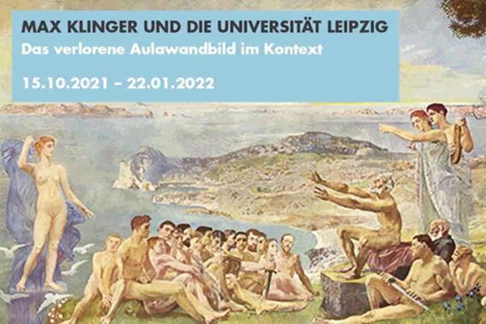 Ausstellung "Max Klinger und die Universität Leipzig - Das verlorene Aulawandbild im Kontext". Grafik: Kustodie der Universität Leipzig