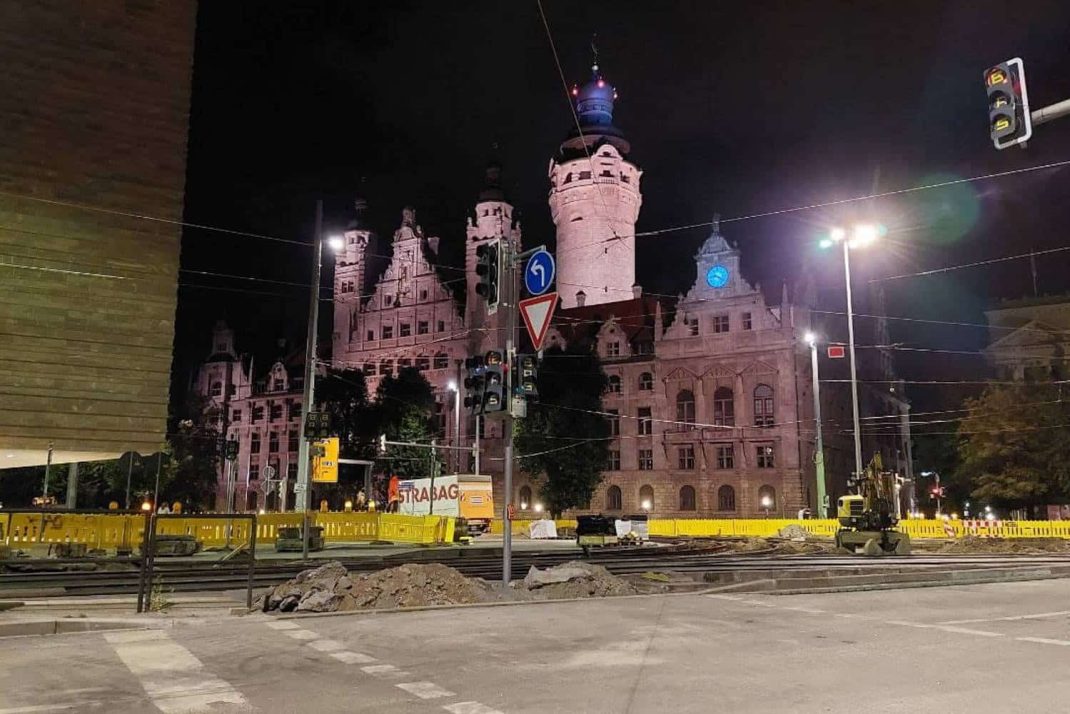 Baustelle Martin-Luther-Ring. Foto: LZ