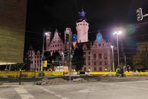 Baustelle Martin-Luther-Ring. Foto: LZ