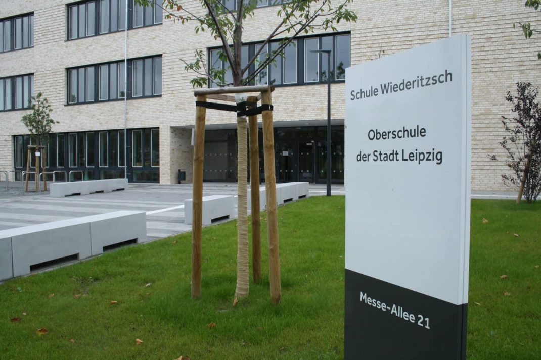Die gerade eröffnete Oberschule Wiederitzsch. Foto: Ralf Julke