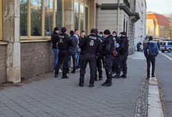Polizeimaßnahme gegen "Querdenker". Foto: LZ