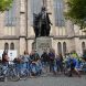 Bach by Bike auf dem Thomaskirchhof in Leipzig. Foto: Bach by Bike