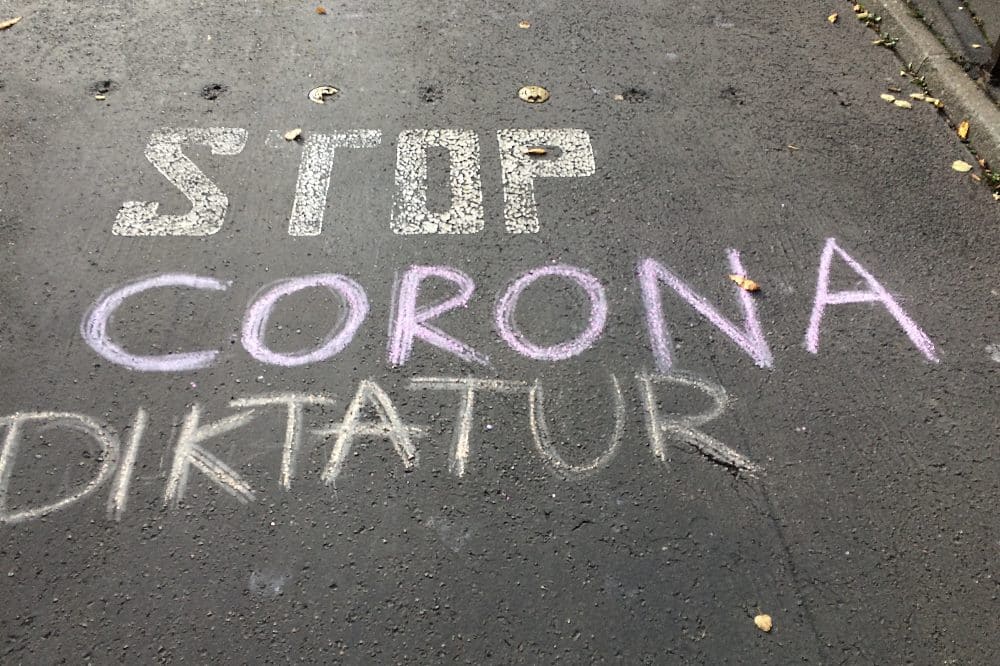 Demos gegen die angebliche Corona-Diktatur in ganz Sachsen. Symbolfoto: LZ