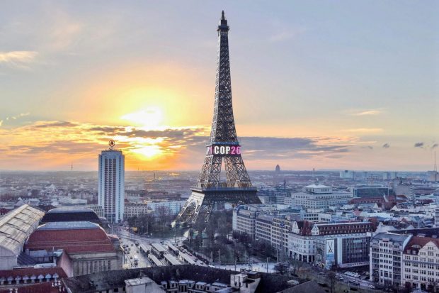 Der Eiffelturm in Leipzig. Grafik: Jörg Schwulst