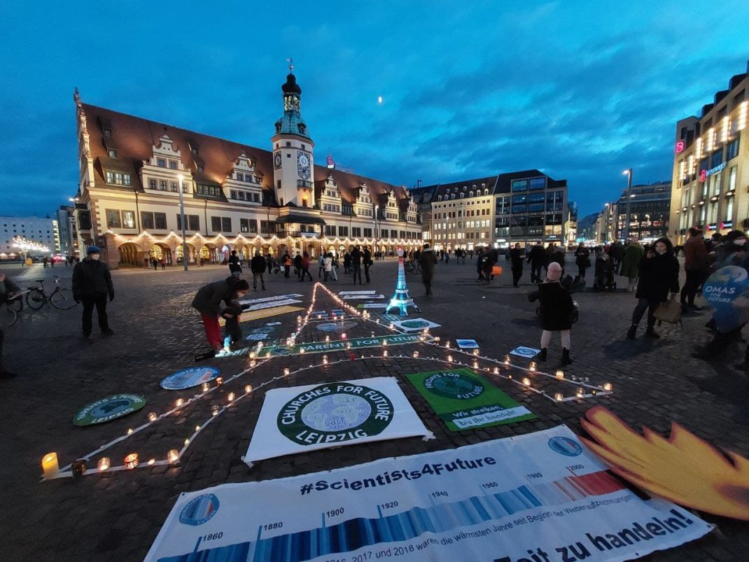 Klimaprotest am Samstagnachmittag in Leipzig. Foto: LZ