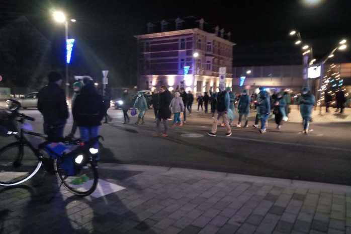 Kurz vor Weihnachten 2021 ein "Spaziergang" in Markkleeberg. Foto: LZ