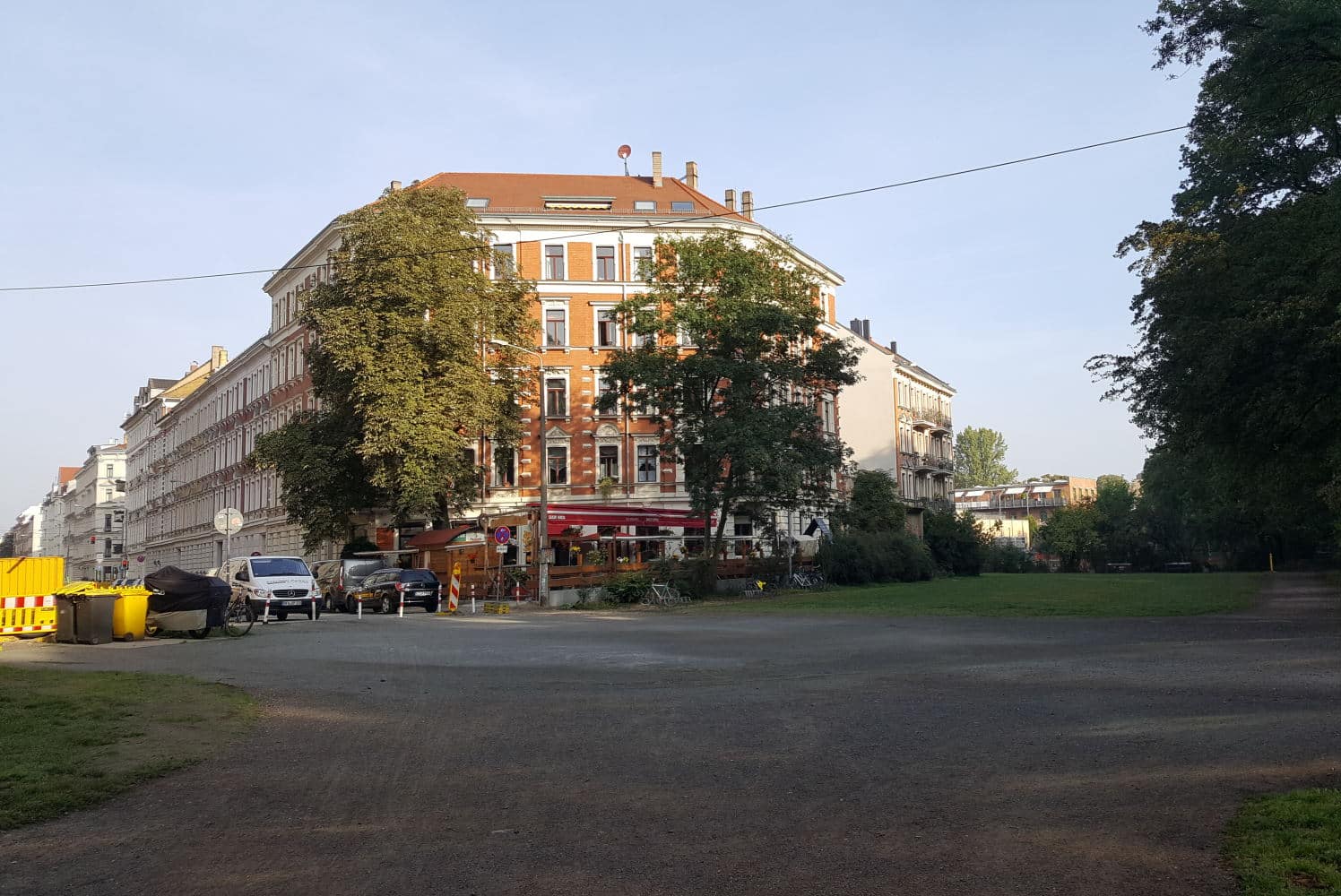 Der Übergang von der Industriestraße über das einstige Rödel-Gelände zum Clara-Zetkin-Park. Foto: Marko Hofmann