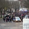 Die Lügen der „Freien Sachsen“: Tausende? Rund 200 „spazierten“ heute in Leipzig. Foto: LZ