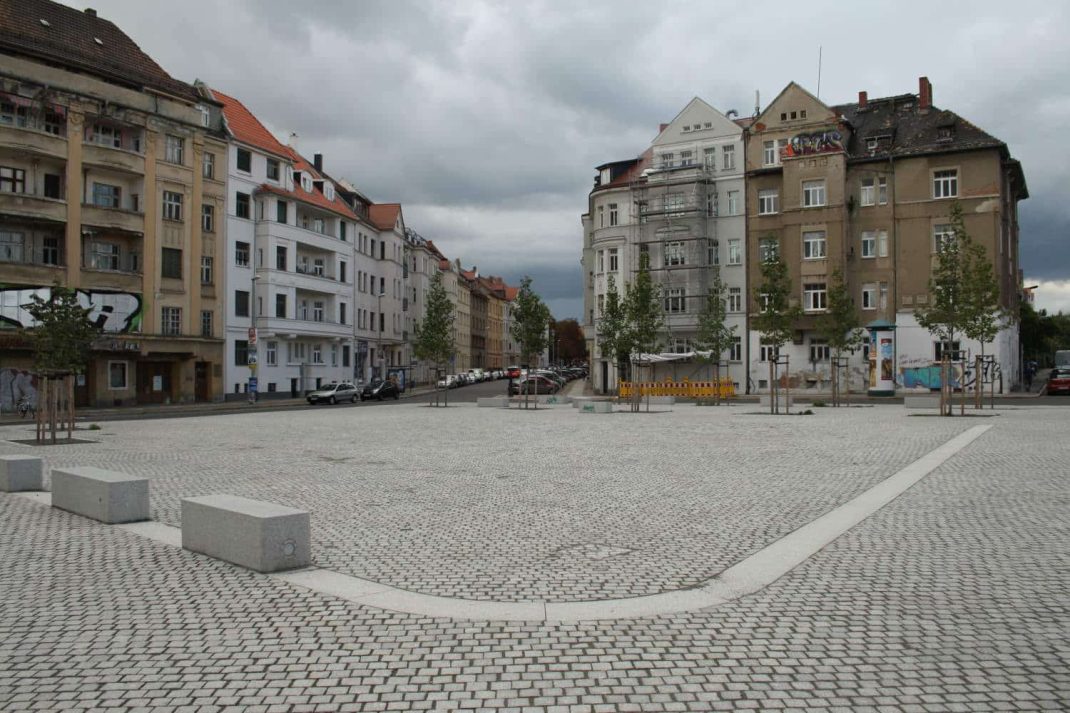 Steinwüste Huygensplatz. Foto: Ralf Julke