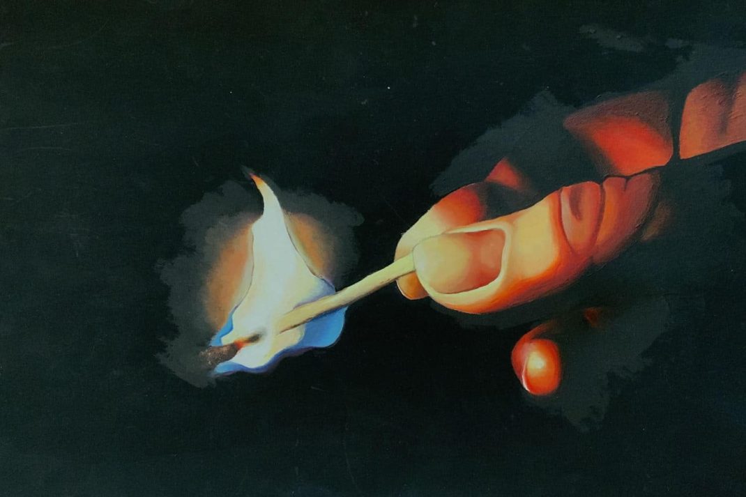 Julia Goewe (19 Jahre) „Frohe Zukunft“ / Galerie für Zeitgenössische Kunst . Foto: KiJuKu