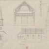 Entwurf für die Kirche Prester von Karl Friedrich Schinkel aus dem Jahr 1831. Quelle: https://commons.wikimedia.org/w/index.php?curid=112055144