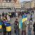Auf dem Leipziger Markt fanden eine Mahnwache und eine Großkundgebung in Solidarität mit den Menschen in der Ukraine statt. Foto: Birthe Kleemann
