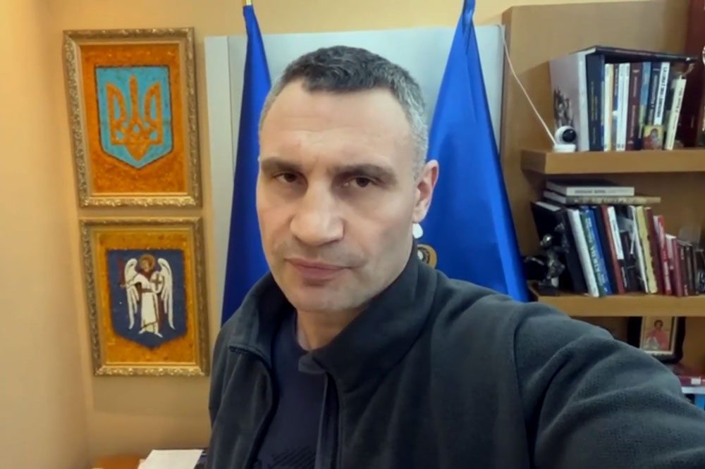 Vitali Klitschko, Bürgermeister der ukrainischen Hauptstadt und Leipziger Partnerstadt Kiew. Foto: Livestream der Stadt Leipzig