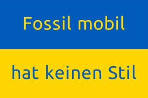 Fossil mobil hat keinen Stilk. Grafik: Verkehrswende LE