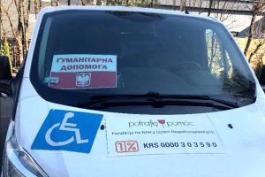 Der Transporter für die Fahrten in die Ukraine. Foto: Sebastian Pstrokonski-Komar