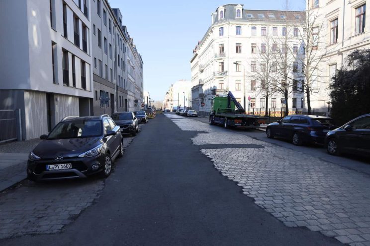 Die Shakespearestraße Richtung Westen. Foto: Ralf Julke