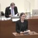 Kristina Weyh spricht zum Grünen-Antrag zu den Georg-Schwarz-Brücken. Foto: Livestream der Stadt Leipzig, Screenshot: LZ