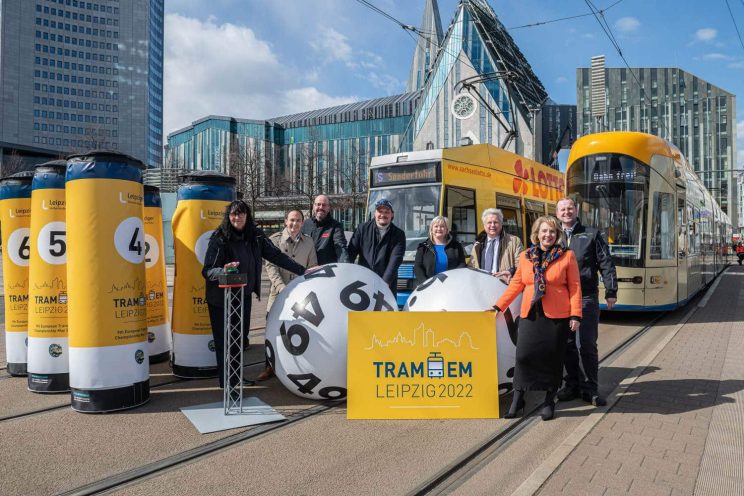 Tram EM 2022: Sachsenlotto unterstützt die LVB. Foto: Leipziger Gruppe