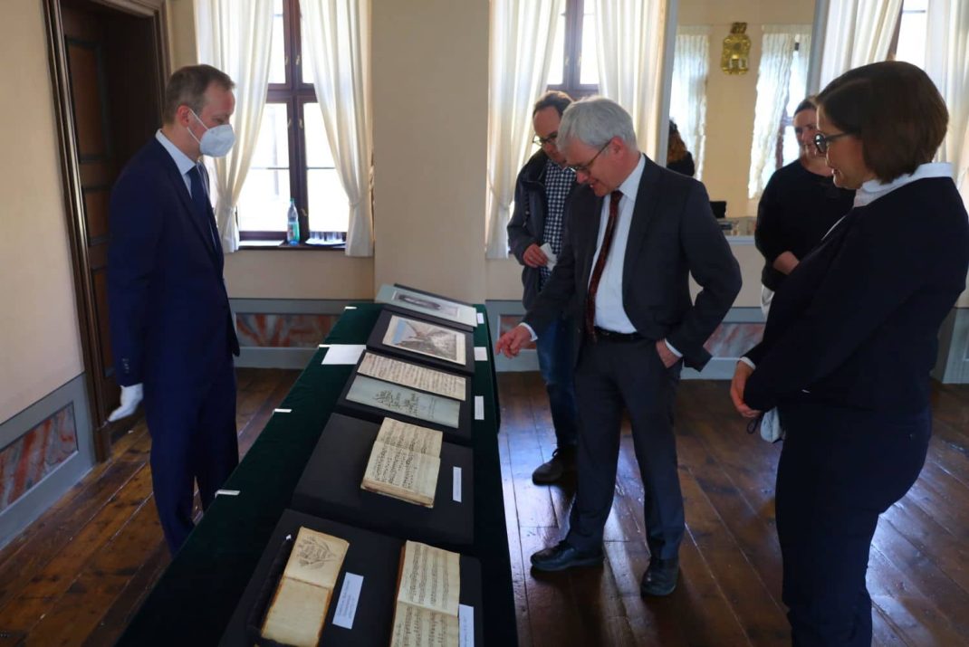 Vorstellung der jüngsten Erwerbungen des Bach-Archivs mit Dr. Markus Zepf, Prof. Peter Wollny und Kulturbürgermeisterin Skadi Jennicke. Foto: Ralf Julke