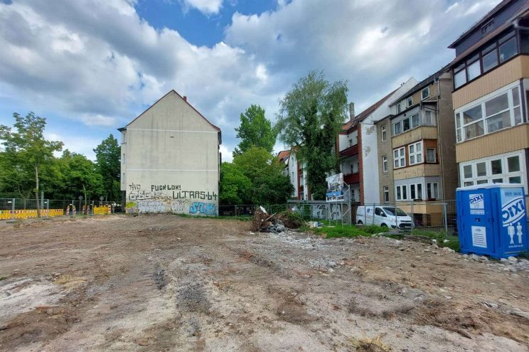 Baufeldfreimachung in der Bornaischen Straße. Archivfoto: LZ