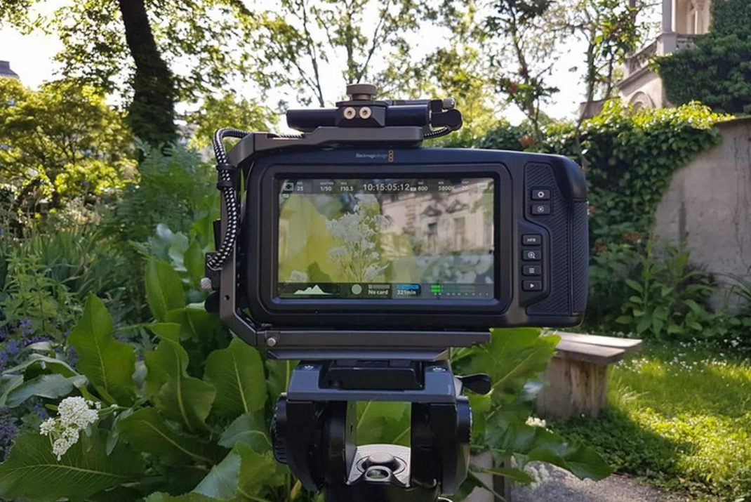 Filmarbeiten im Hortulus theodiscus. Foto: SAW