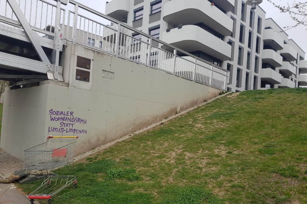 Verständliche Forderung in Lindenau. Foto: Marko Hofmann