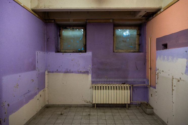 Ehemalige Sauna am Matthäikirchhof. Foto: Rolf Arnold / Schauspiel Leipzig