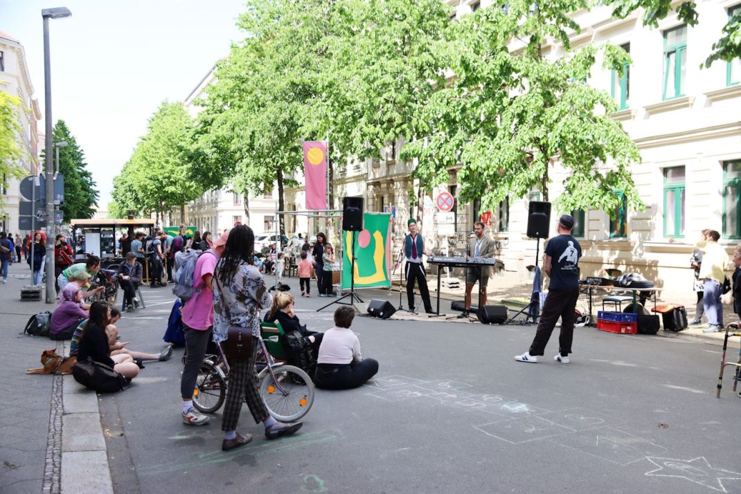 Impressionen vom Superblock an der Hildegard/Ludwigstraße am 27. Mai 2022. Foto: LZ