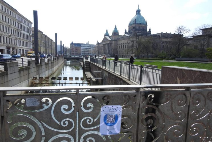 Hörstation auf der Tauchnitzbrücke. Foto: NABU / Beatrice Jeschke
