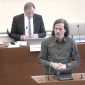 Jürgen Kasek bringt den Grünen-Antrag zum „Solarbooster“ ein. Foto: Videostream der Stadt Leipzig, Screenshot: LZ