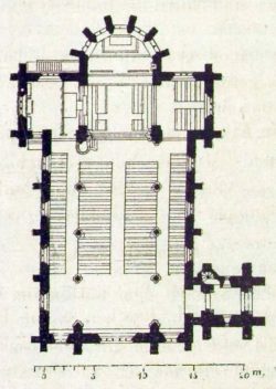 Grundriss der Kirche. Abbildung gemeinfrei, Quelle:https://commons.wikimedia.org/w/index.php?curid=100773286