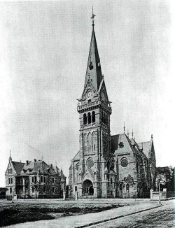 Erlöserkirche Dresden um 1880. Abb. gemeinfrei, Quelle: https://commons.wikimedia.org/wiki/File:Dresden_Erl%C3%B6serkirche_Aufnahme_um_1880.jpg