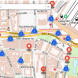 Hinweise zu Problemen für Fußgänger rund um den Hauptbahnhof. Karte: Stadt Leipzig