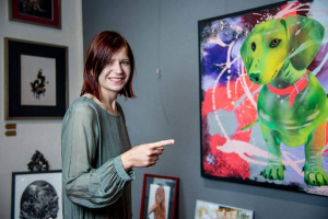 Susanne Höhne in ihrer Beuteltier Art Galerie. Foto: Susanne Höhne
