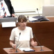 Ute Köhler-Siegel spricht zum SPD-Antrag zu den Fahrradübungsplätzen. Foto: Videostream der Stadt Leipzig, Screenshot: LZ