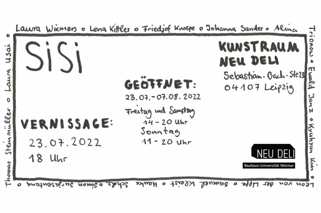 Einladung zur "Sisi"-Ausstellung. Grafik: Delikatessenhaus e.V.