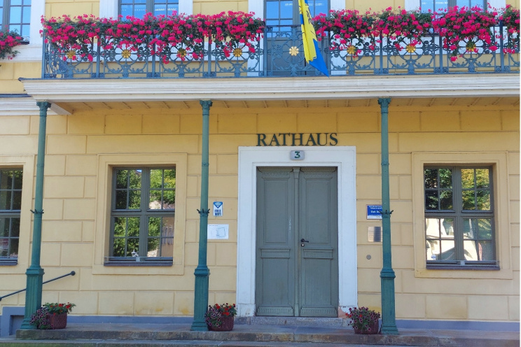 Das Rathaus in Delitzsch. Foto: Sabine Eicker