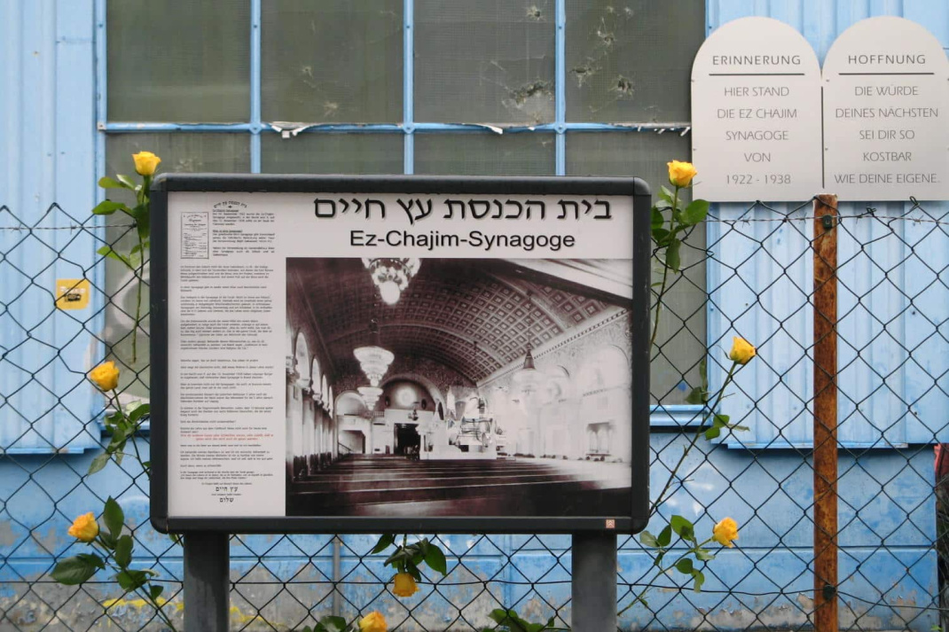 Erinnerung an die Ez-Chaim-Synagoge im Jahr 2011. Foto: Werner Schneider