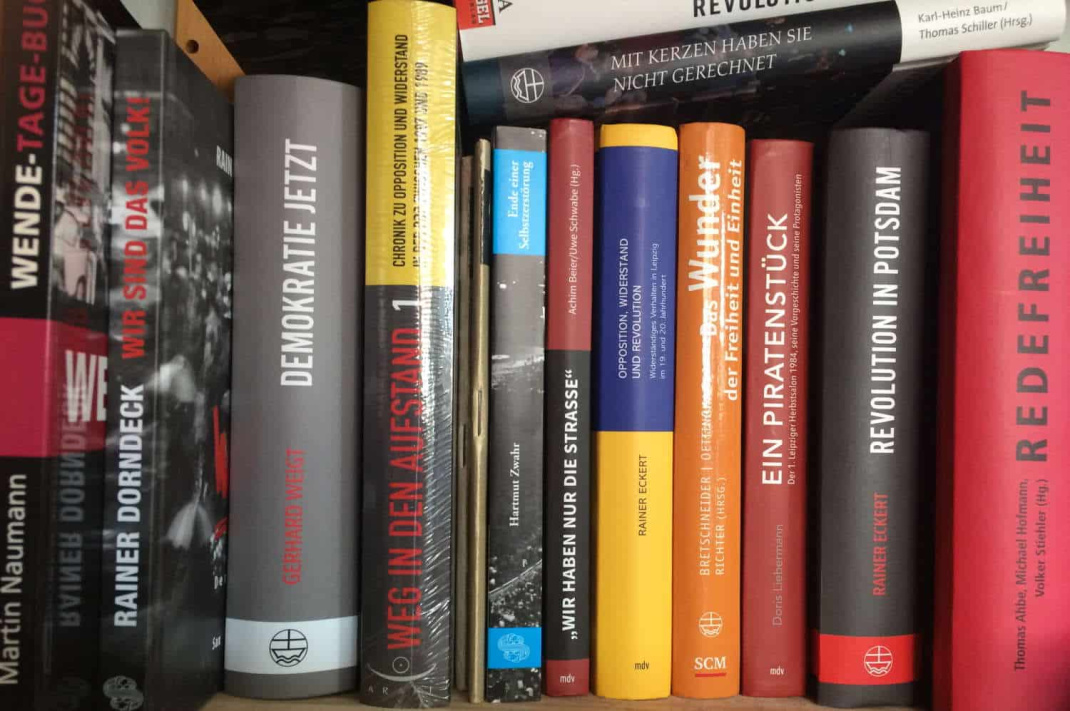Die Friedliche Revolution im Spiegel der Publikationen. Foto: Ralf Julke