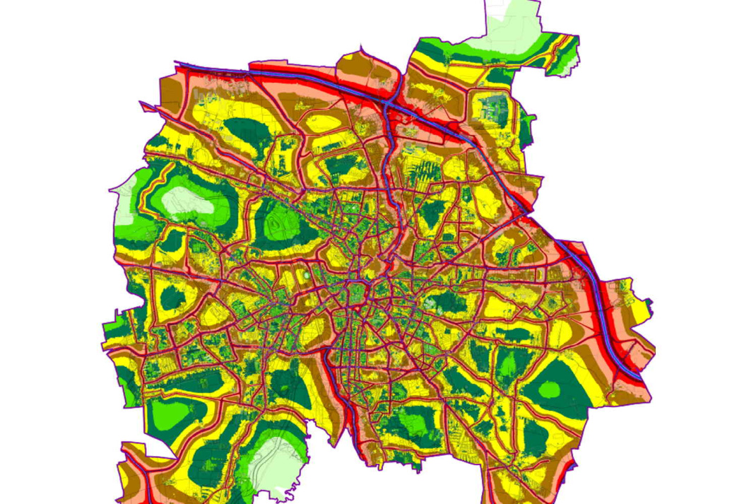 Kfz-Lärm im Leipziger Straßennetz. Grafik: Stadt Leipzig, Lärmkartierung 2017