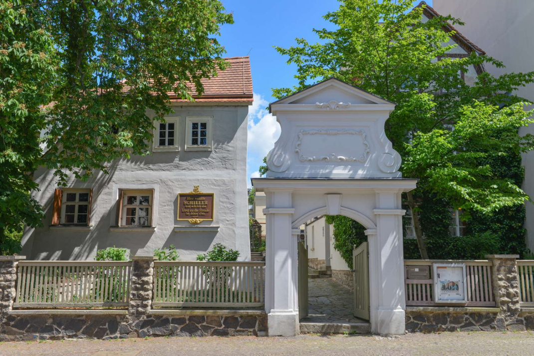 Eingangspforte des Schillerhauses in Leipzig-Gohlis. Foto: Stadtgeschichtliches Museum, Markus Scholz