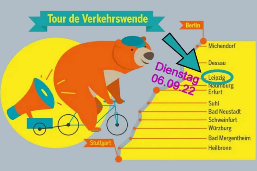 Tour de Verkehrswende. Grafik: Verkehrswende LE